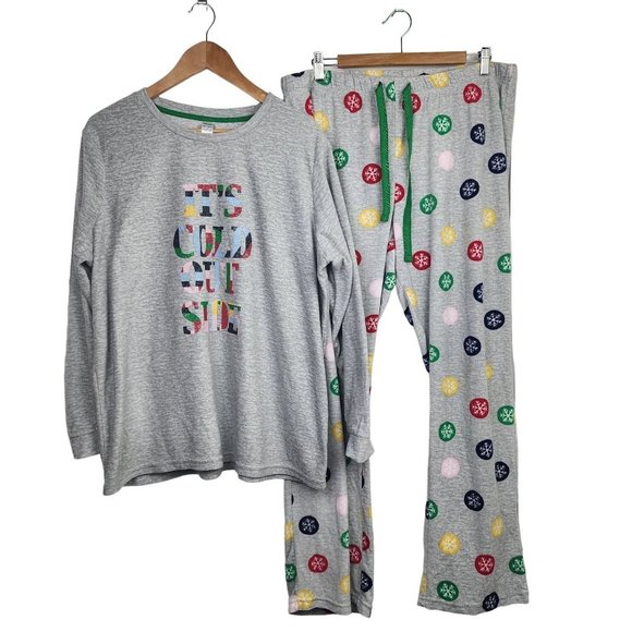 George Other - George 2 Piece Fleece Winter Pajamas Women's XL